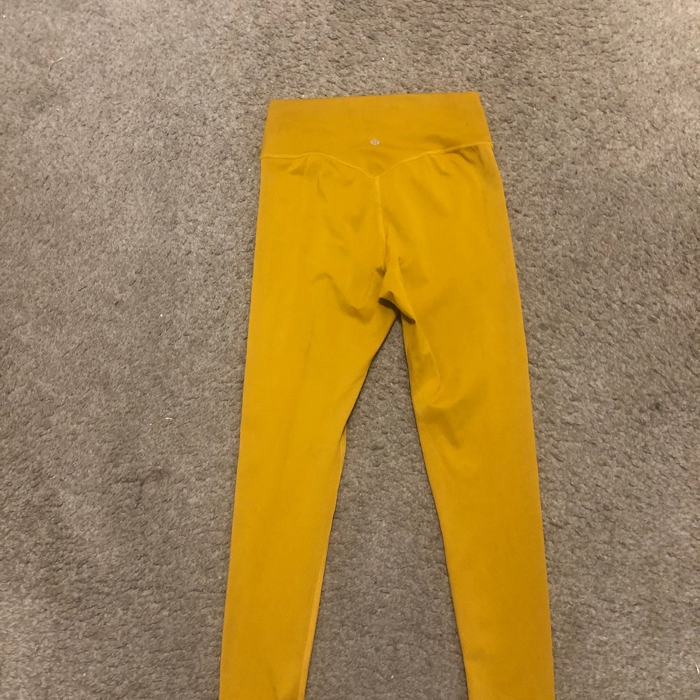 lululemon athletica Mustard Yellow Leggings size small